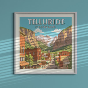 Vintag Telluride Colorado Poster