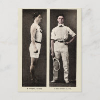 Vintag Tennis Player Athlete Pro