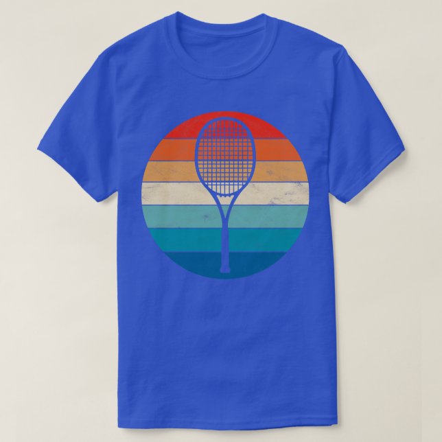 Vintag Tennis Racket T-Shirt (Design vorne)