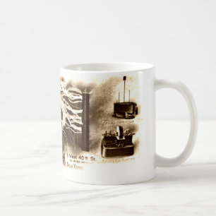Vintag Tesla Letterhead Tasse