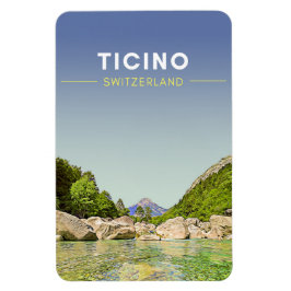Vintag Tessin Schweiz Reisen Magnet