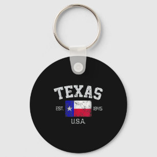 Vintag Texas Austin Est 1845 für Männer Frauen und Schlüsselanhänger