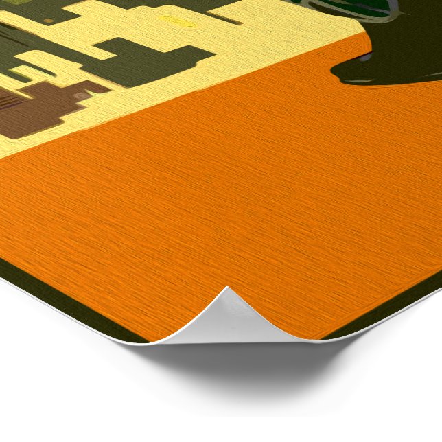 Vintag Texas Cowboy Poster (Ecke)