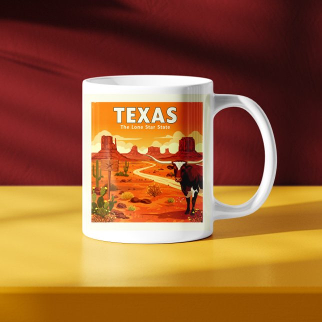 Vintag Texas Kaffeetasse (Von Creator hochgeladen)