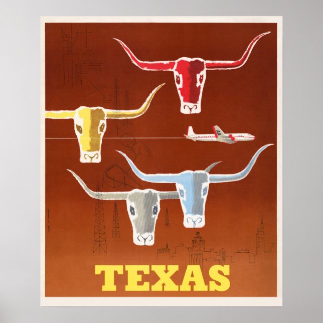 Vintag Texas Poster (Vorne)