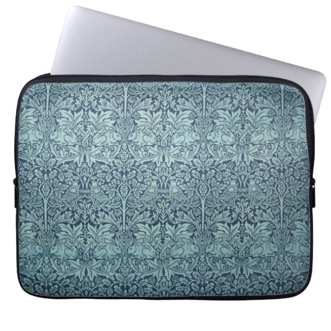 Vintag Textile Muster Brer Rabbit William Morris Laptopschutzhülle (Vorderseite)