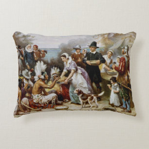 Vintag The First Erntedank 1621 Jean Ferris Dekokissen