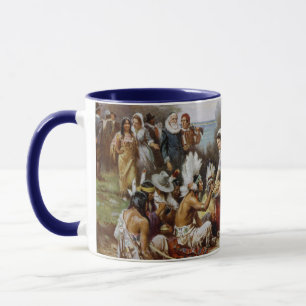 Vintag The First Erntedank 1621 Jean Ferris Tasse