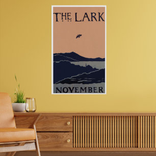 Vintag "The Lark" Florence Lundbord Abstrakt Poster