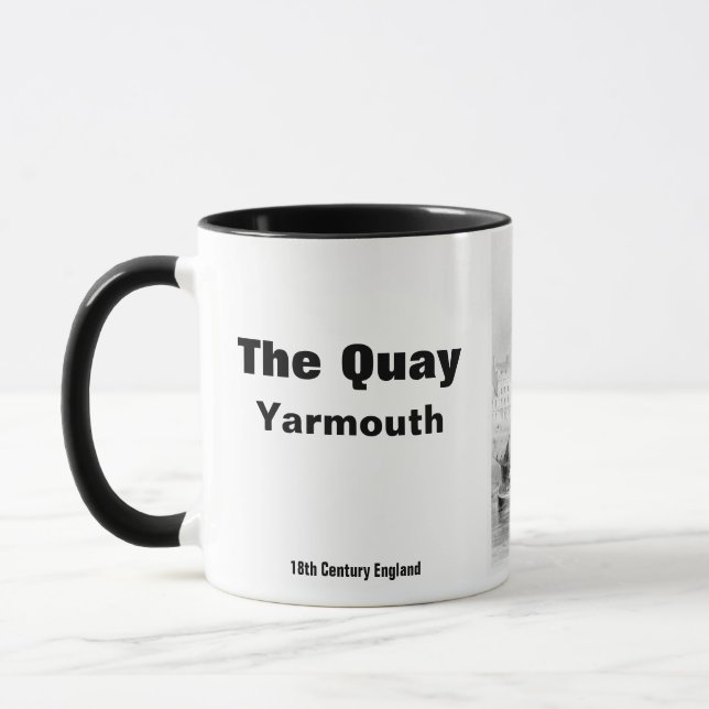 Vintag The Quay Yarmouth Norfolk England Tasse (Links)