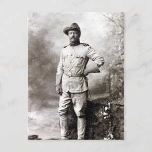 Vintag Theodore Roosevelt Rough Riders Postkarte