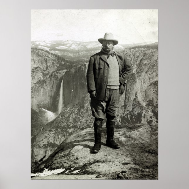 Vintag Theodore Roosevelt Yosemite Poster (Vorne)