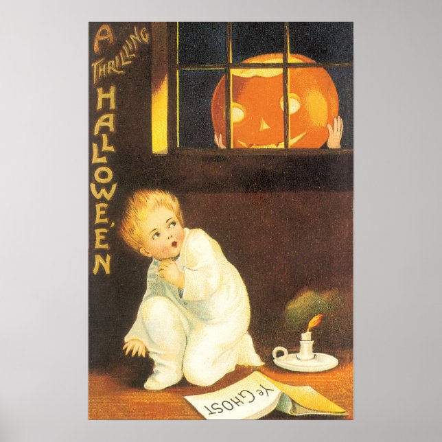Vintag Thrilling Halloween von Ellen Clapsaddle Poster (Vorne)