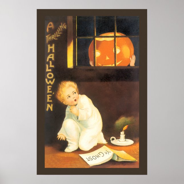 Vintag Thrilling Halloween von Ellen Clapsaddle Poster (Vorne)