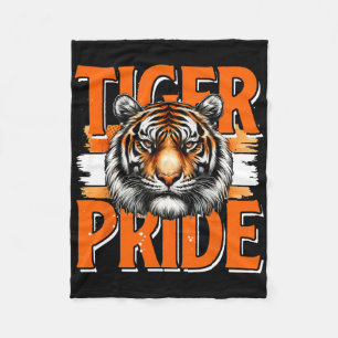 Vintag Tiger Pride Tiger School Sportteam Retro Fleecedecke
