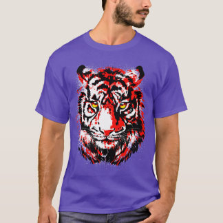 Vintag Tiger Retro Tiger Red Tiger T-Shirt