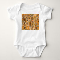 Vintag Tiger Safari Wildlife Pattern