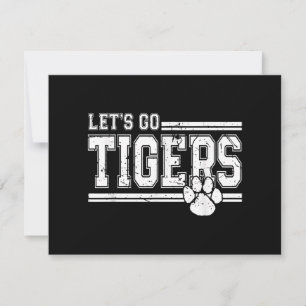 Vintag Tigers School Sports Name Retro