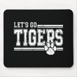 Vintag Tigers School Sports Name Retro Mousepad