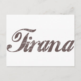 Vintag Tirana Postkarte