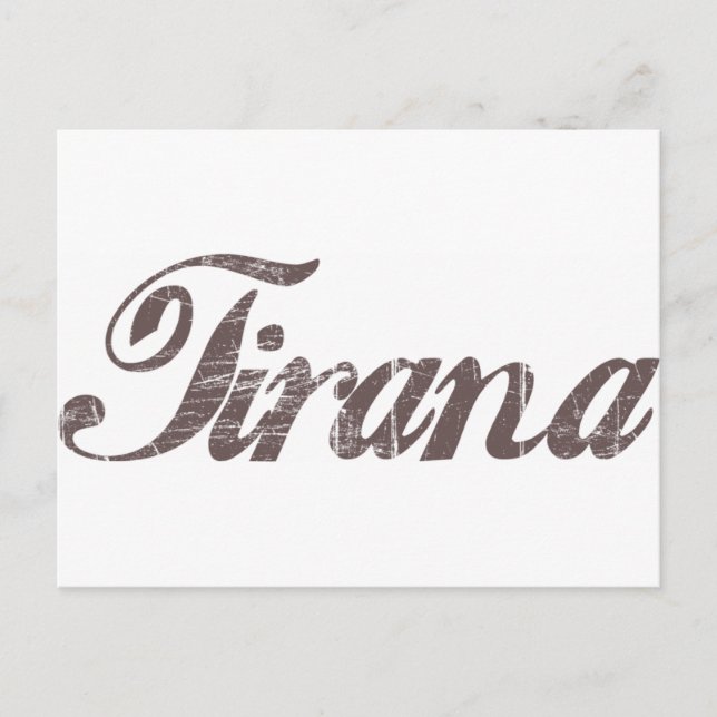 Vintag Tirana Postkarte (Vorderseite)