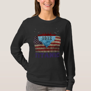 Vintag Titanic Voyage Rms Titanic 1912 American F T-Shirt