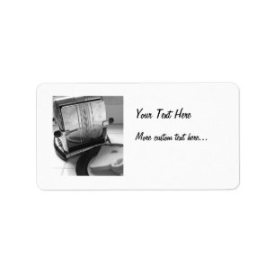 Vintag-Toaster-benutzerdefinierte Adressbezeichnun Adressaufkleber
