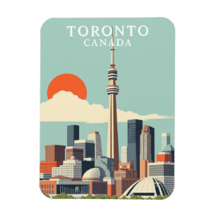 Vintag Toronto Canada Travel Souvenir Magnet