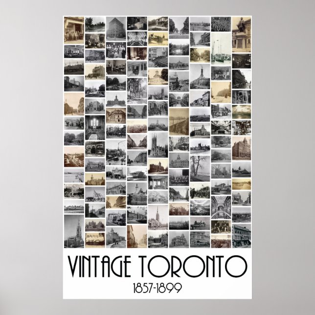 Vintag Toronto: Fotos von 1857-1899 Poster (Vorne)