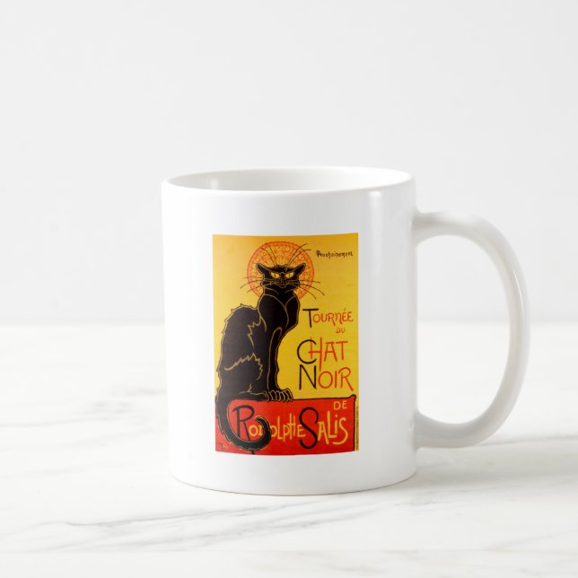 Vintag Tournee de Chat Noir Black Cat Kaffeetasse (Rechts)