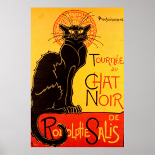 Vintag Tournee de Chat Noir - Schwarze Katze Poster