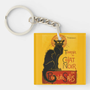 Vintag Tournée Du Chat Noir Theophile Steinlen Schlüsselanhänger