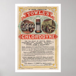 Vintag Towles Cholera Kur Werbung Poster