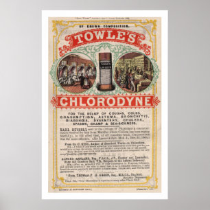 Vintag Towles Cholera Kur Werbung Poster