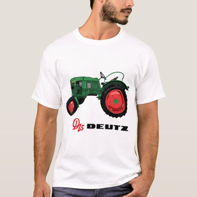 Vintag Tractor D15 Deutz T-Shirt (Vorderseite)