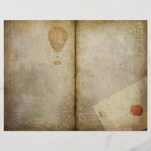 Vintag Traveller Journal-Scrapbook (Vorderseite)