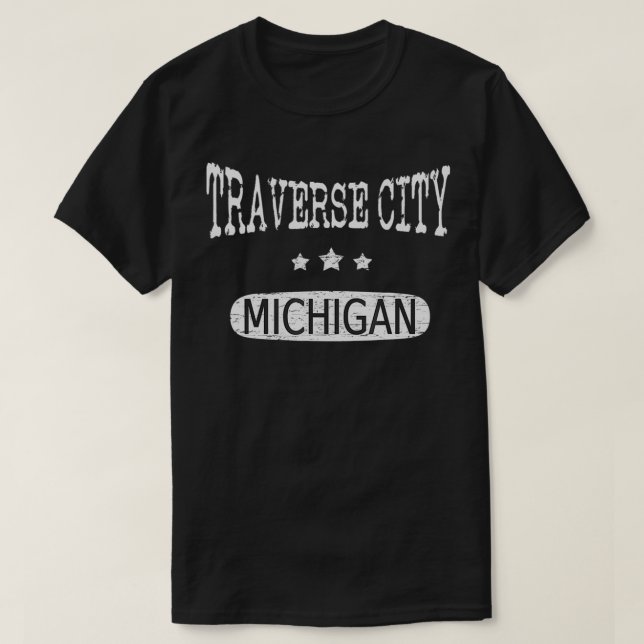 Vintag Traverse City Michigan T-Shirt (Design vorne)
