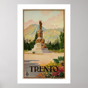 Vintag Trento Trent Italienische Reise Poster