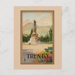 Vintag Trento Trent Italienische Reise Postkarte