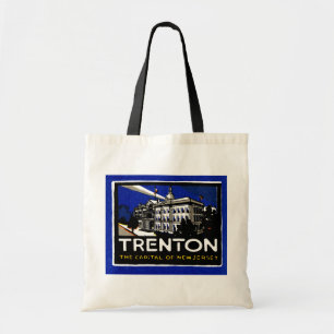 Vintag Trenton NJ Poster Tragetasche