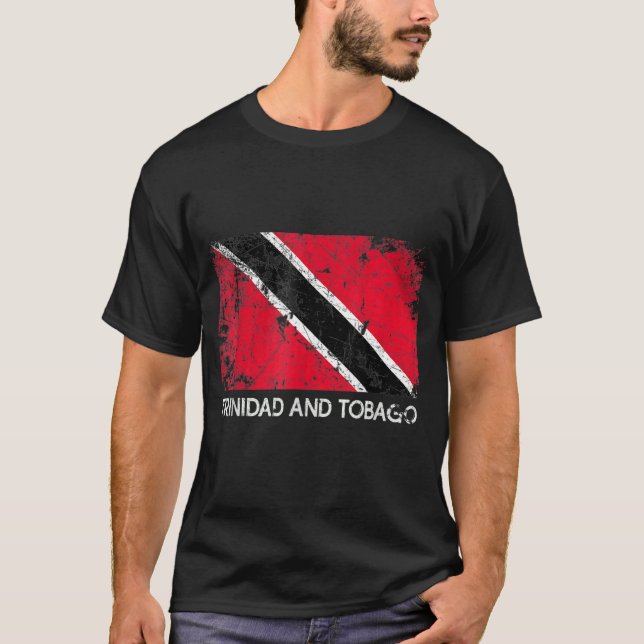 Vintag Trinidad und Tobago T-Shirt (Vorderseite)