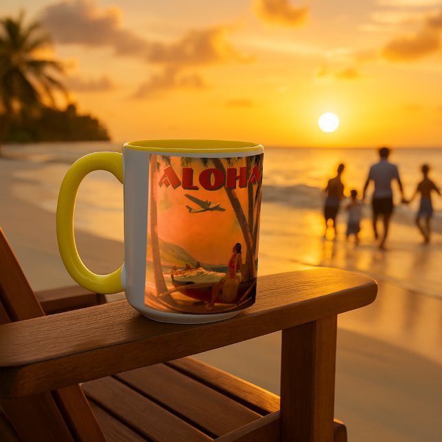Vintag Tropical Hawaii Aloha Tasse (Von Creator hochgeladen)