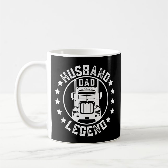 Vintag Trucker Vater Quote Sprichwort Kaffeetasse (Links)