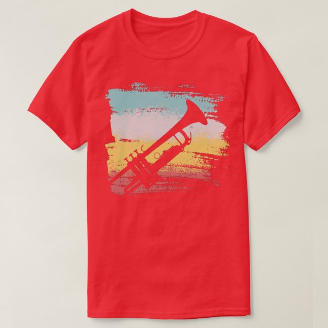 Vintag Trumpet Player T-Shirt (Design vorne)