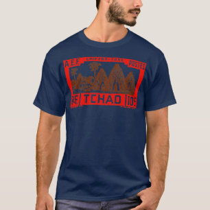 Vintag Tschad Tchad 1930 African Postage Briefmark T-Shirt