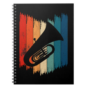 Vintag Tuba Retro Tuba Notizblock