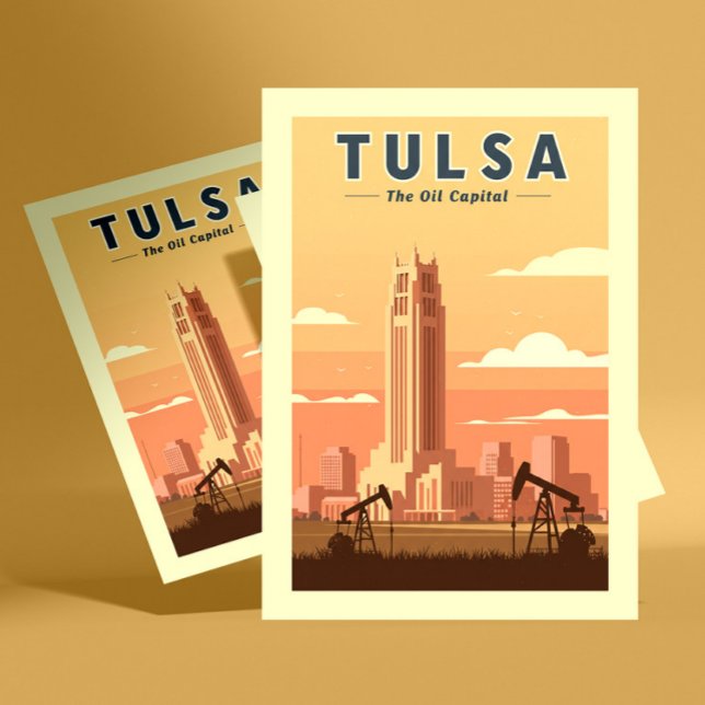 Vintag Tulsa Oklahoma Postkarte (Von Creator hochgeladen)
