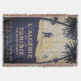 Vintag Tunisie Throw Blanket Decke