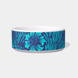 Vintag türkisfarbenes, lila Blumenmuster Napf