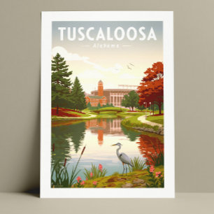 Vintag Tuscaloosa Alabama Postkarte